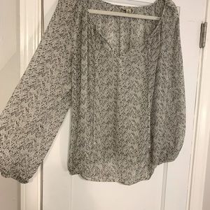 Printed Lucky brand chiffon top